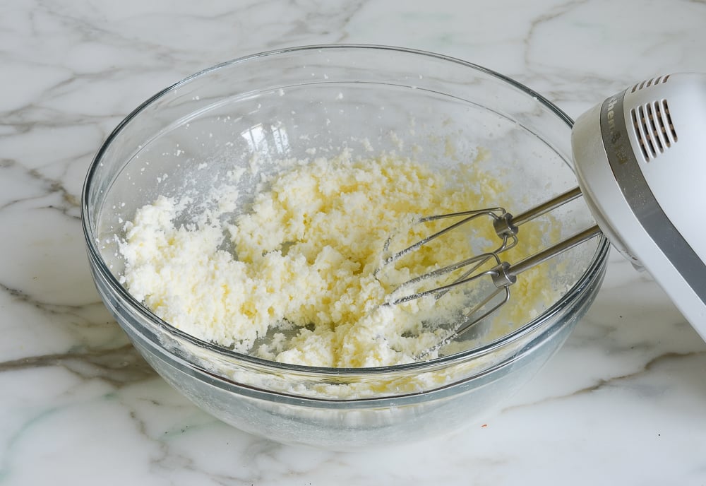 creaming butter and sugar