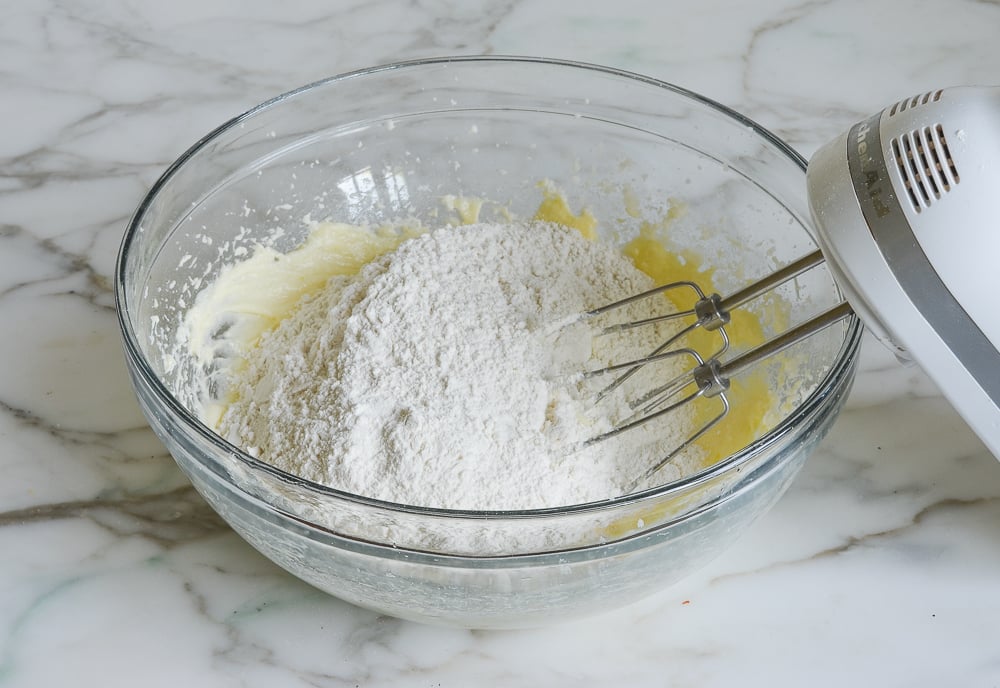 adding the dry ingredients