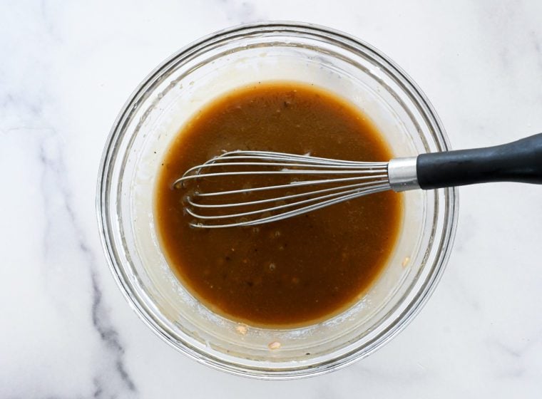 whisked balsamic vinaigrette