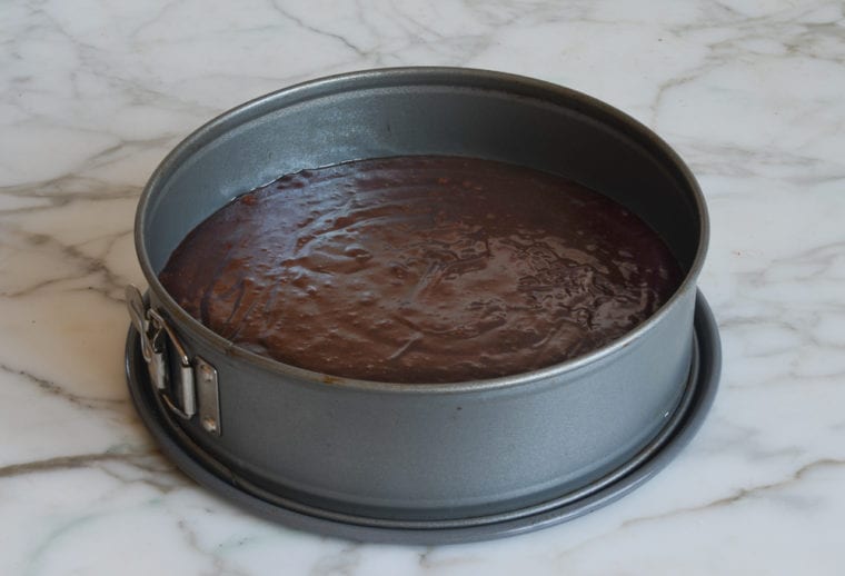 cake base ready to bake