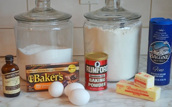 Hamantaschen ingredients including egg, baking powder, and butter.