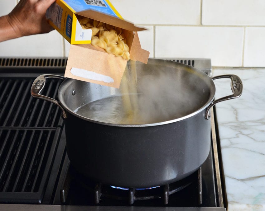 boiling the orecchiette