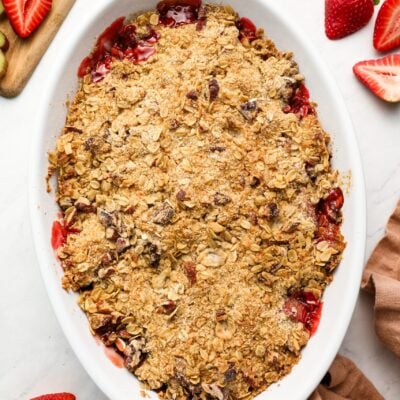 strawberry rhubarb crisp