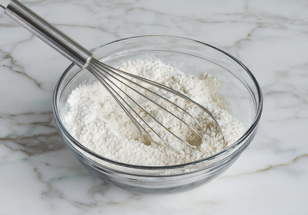 whisked dry ingredients