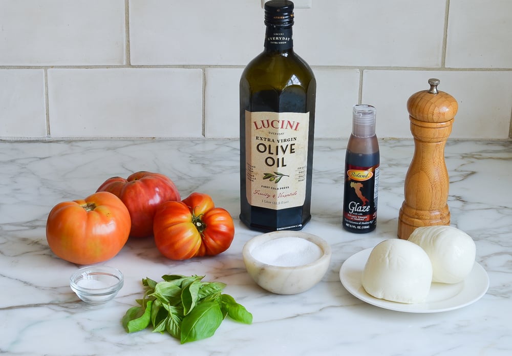ingredients for caprese salad