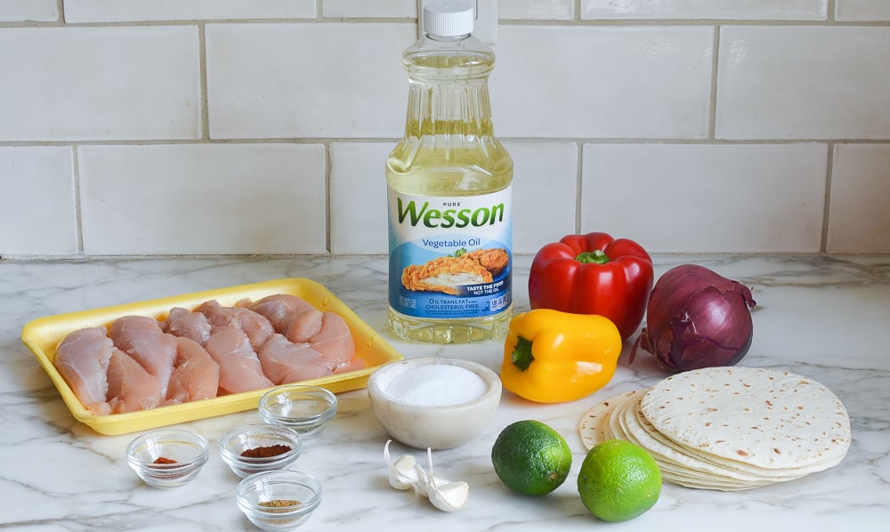 chicken fajitas ingredients