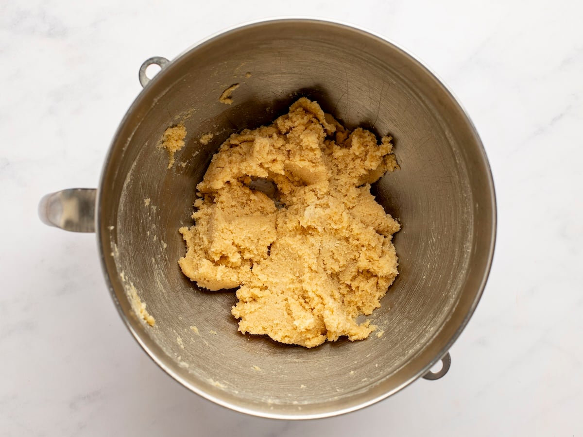 creamed butter and sugars