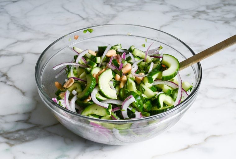 mixed thai cucumber salad