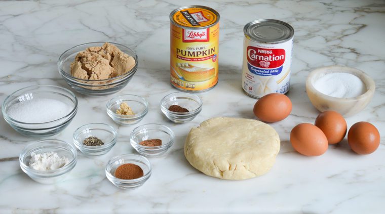 pumpkin pie ingredients