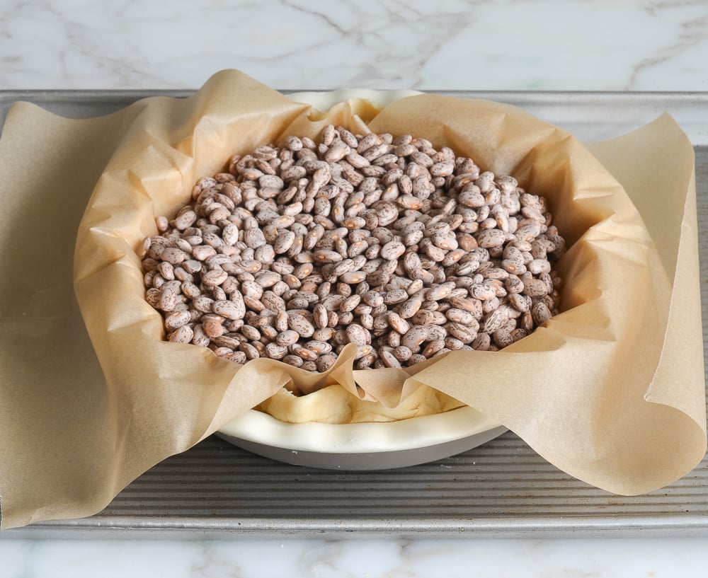 crust filled with beans