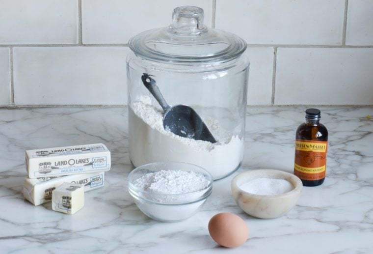 cut out sugar cookies - ingredients