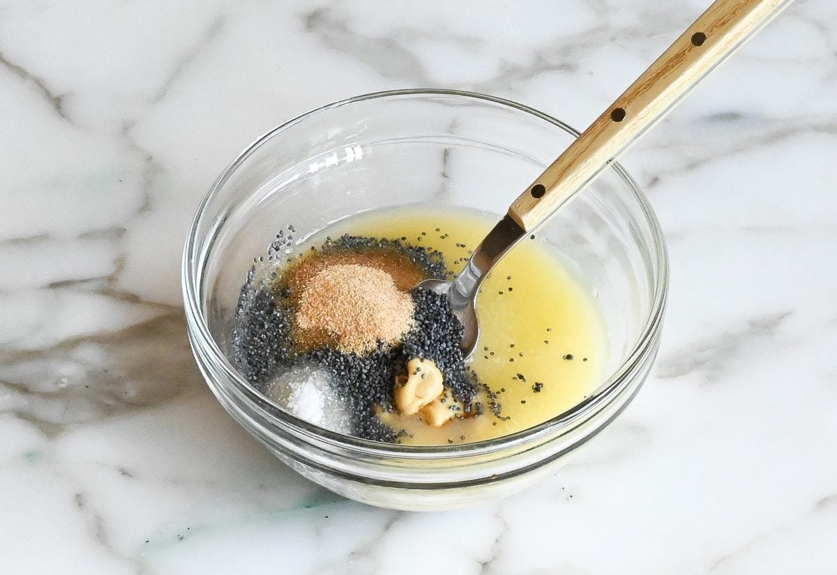 sauce ingredients in bowl.
