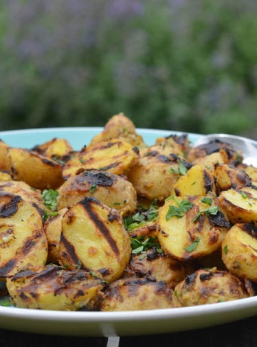 grilled baby potatoes