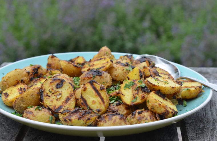 grilled baby potatoes