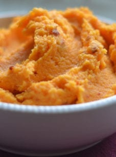 mashed sweet potatoes