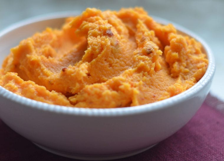mashed sweet potatoes