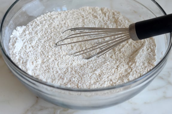 whisked dry ingredients