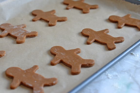 gingerbread men ready to bake