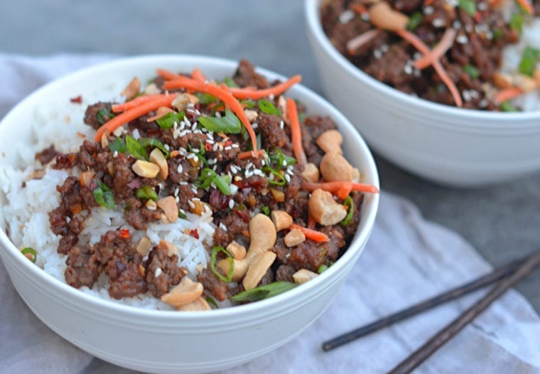 asian beef bowls
