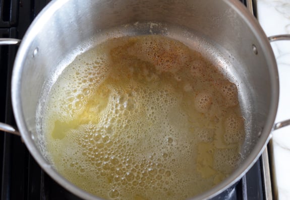 Pot of golden butter.