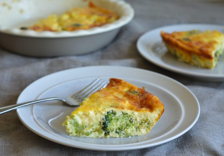 crustless broccoli quiche