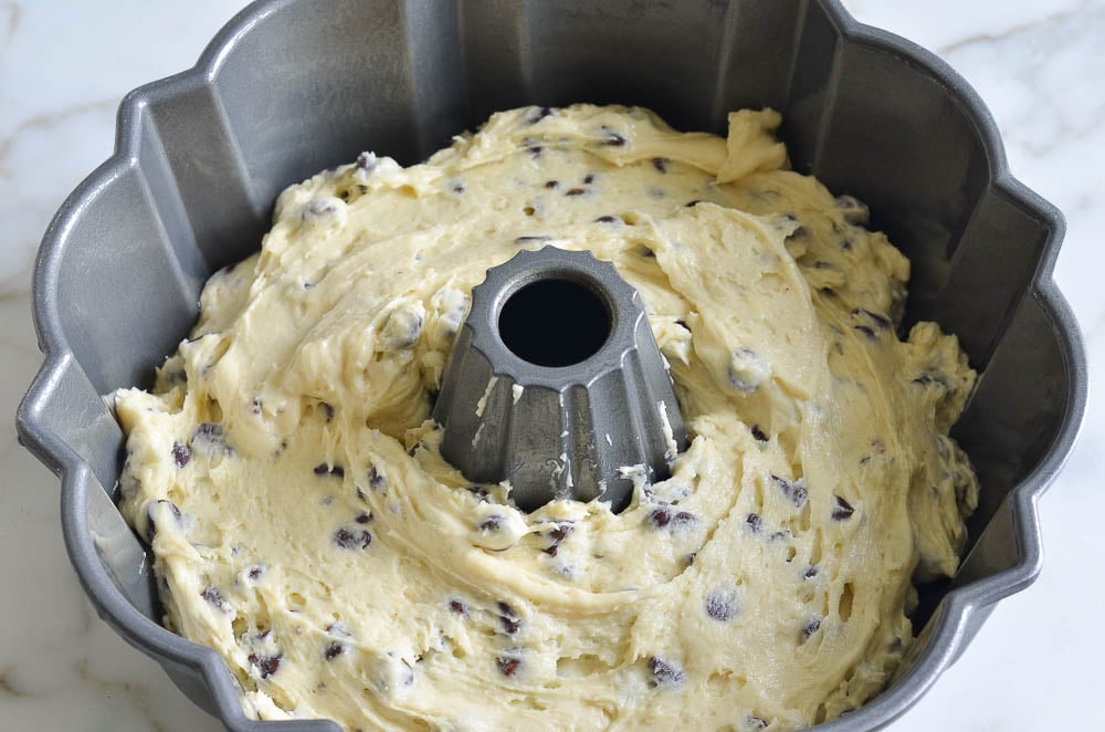 Sour Cream Chocolate Chip Coffee Cake-9