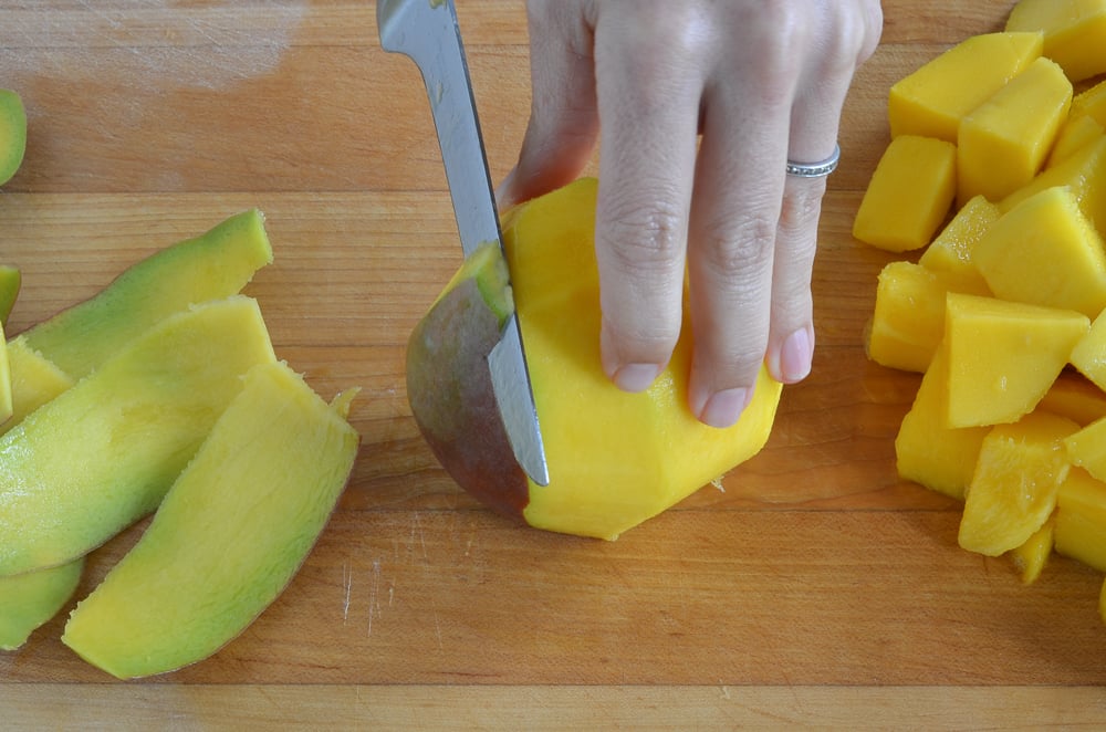 removing remainder of peel