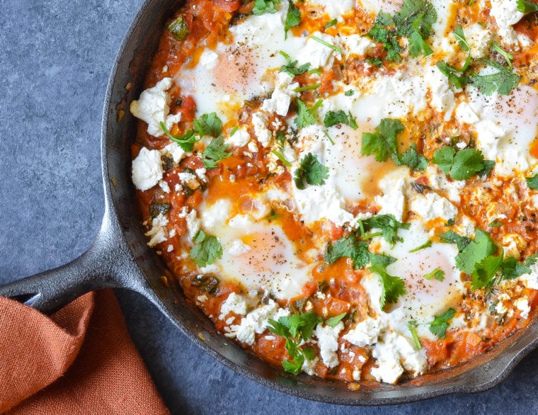Skillet of shakshuka.