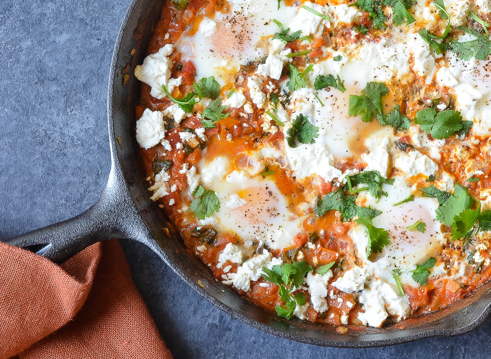 Skillet of shakshuka.