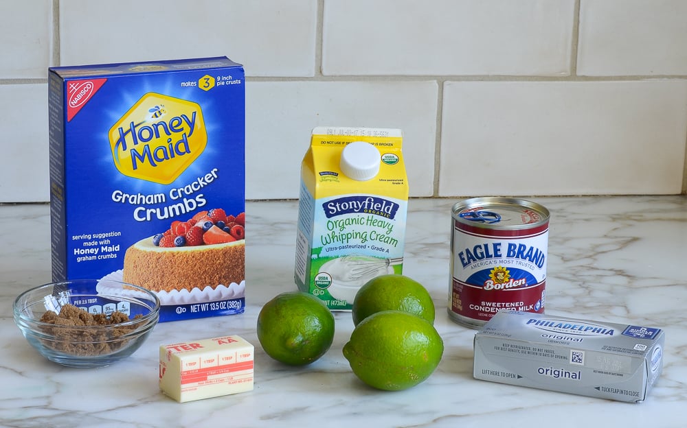 ingredients for key lime pie ice cream