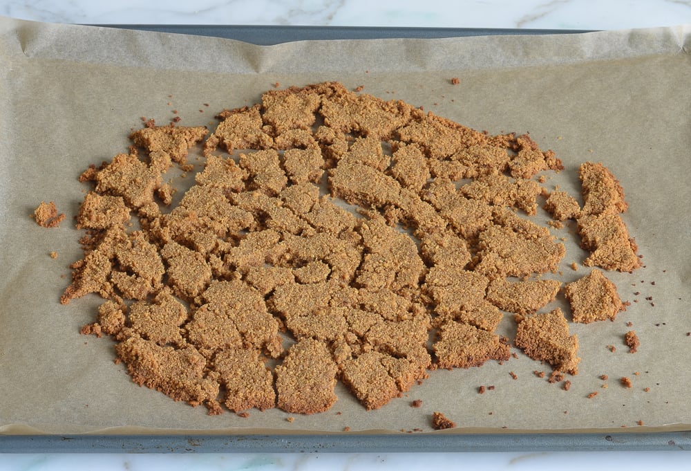 finished chunks of crust