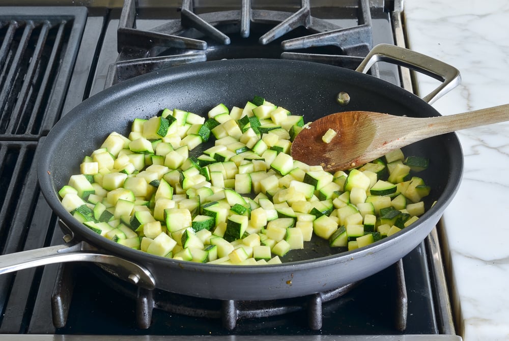 cooked zucchini ratatouille