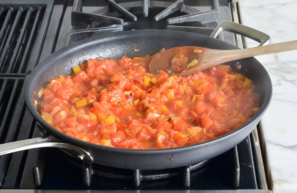 cooked tomatoes ratatouille