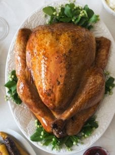 Turkey on a platter.