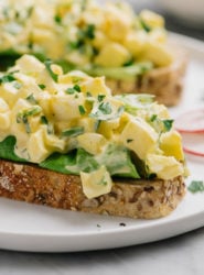 Egg Salad on a thick slick of bread.