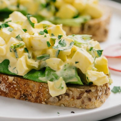 Egg Salad on a thick slick of bread.