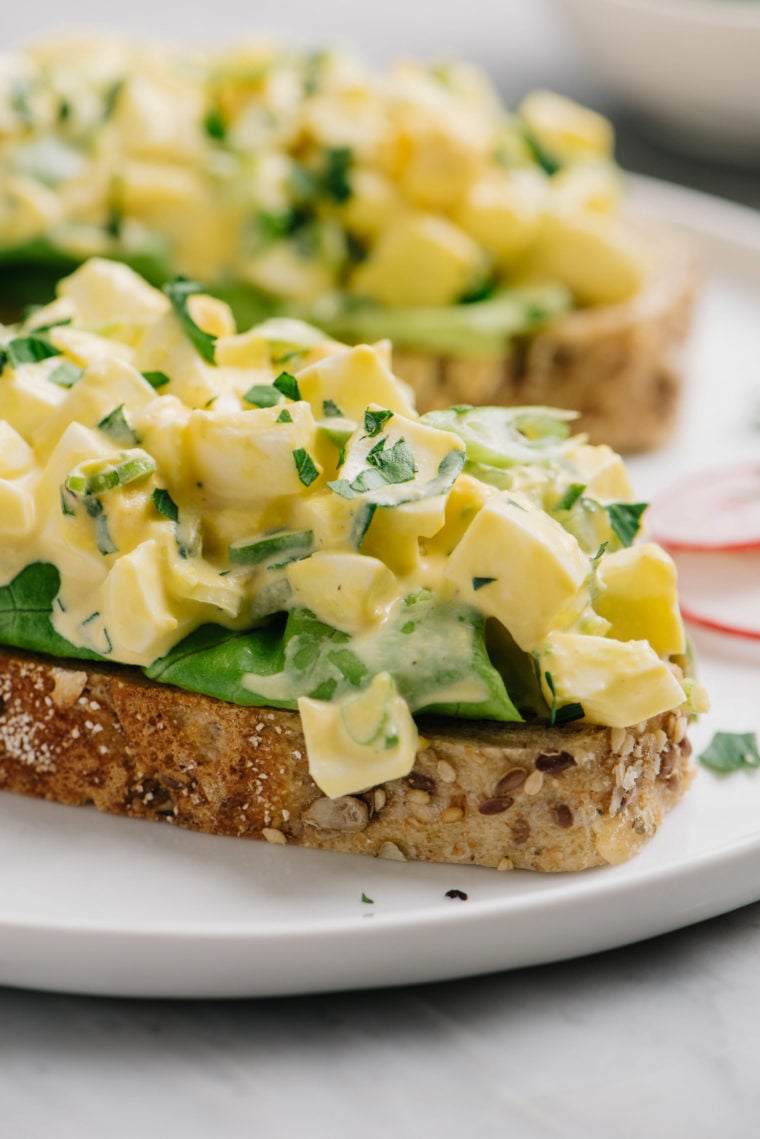 Egg Salad on a thick slick of bread.