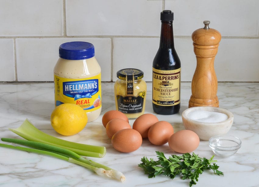 ingredients for egg salad
