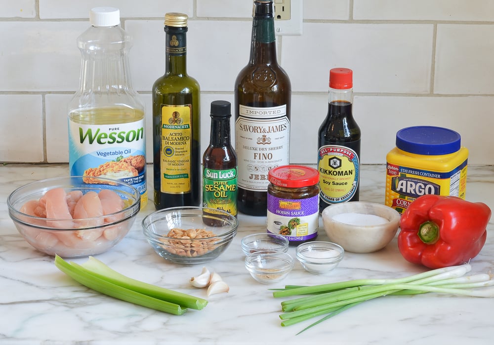 ingredients for kung pao chicken