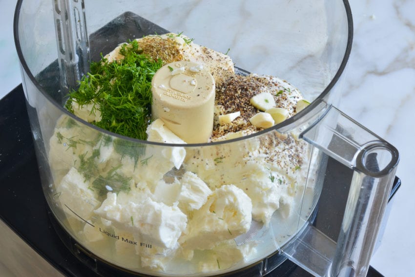 ingredients in food processor