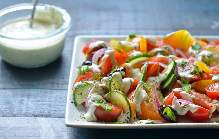 how to make creamy feta dressing