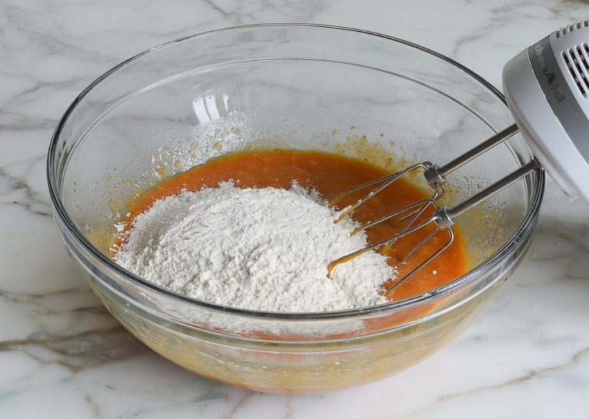 Pile of dry ingredients in a bowl.