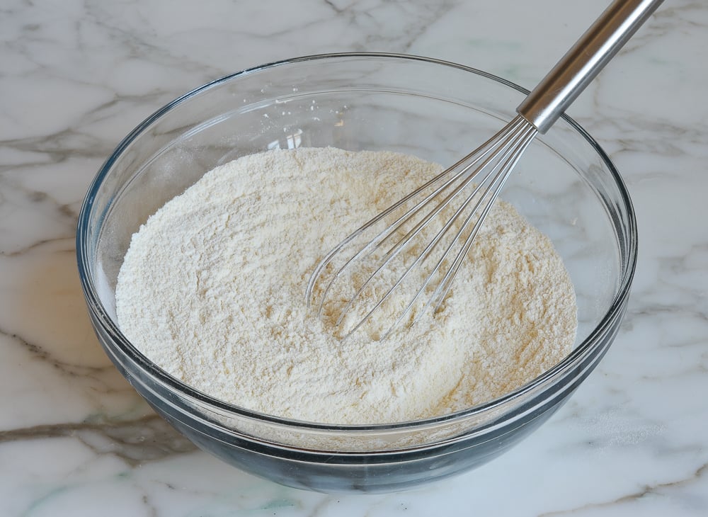 whisking the dry ingredients
