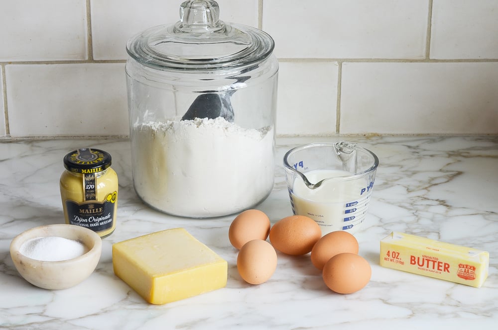 ingredients for gougeres