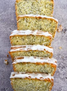 slices of lemon poppy seed cake