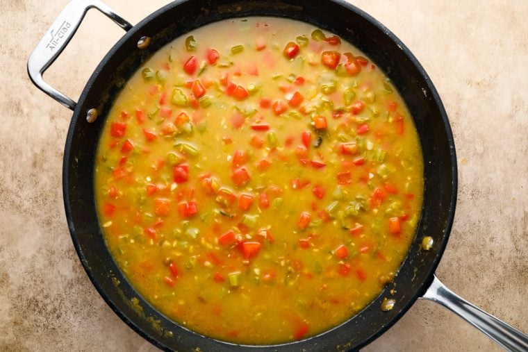 sauce in skillet