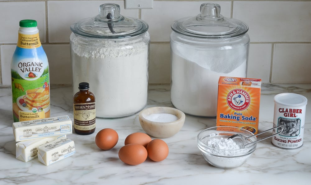 ingredients for Kentucky butter cake