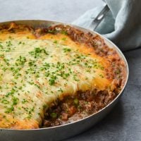 Shepherd's Pie in a skillet.