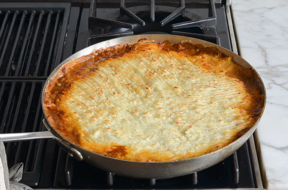 shepherd's pie after baking