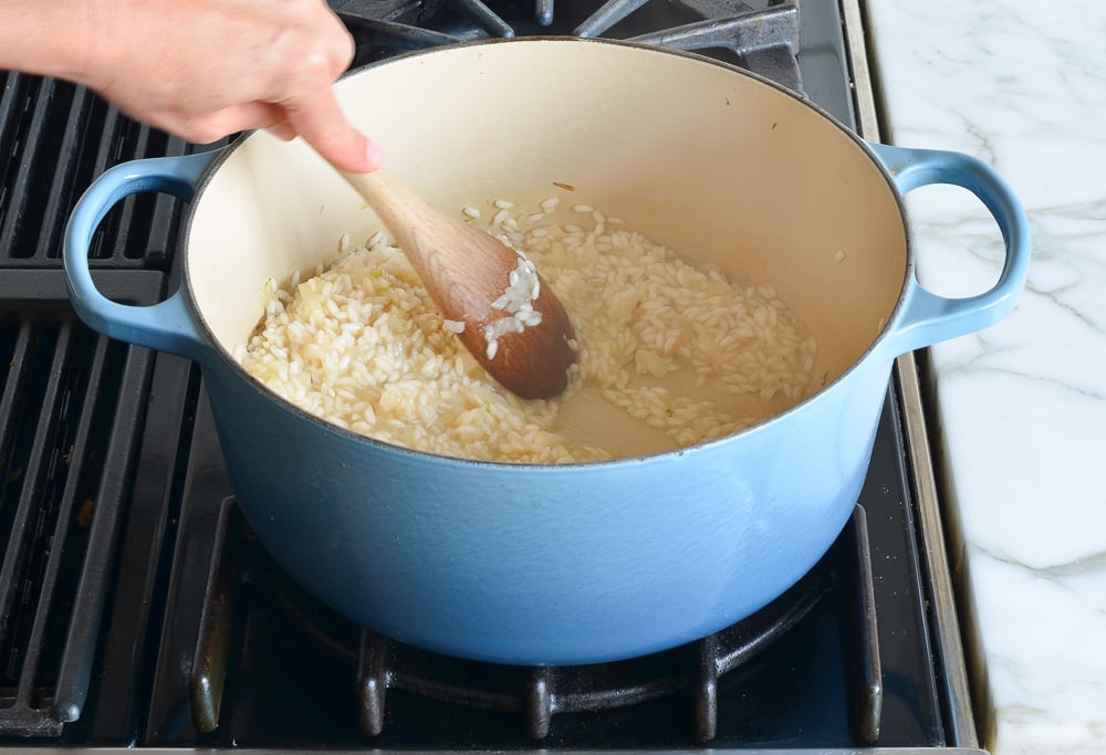 stirring until the broth is absorbed